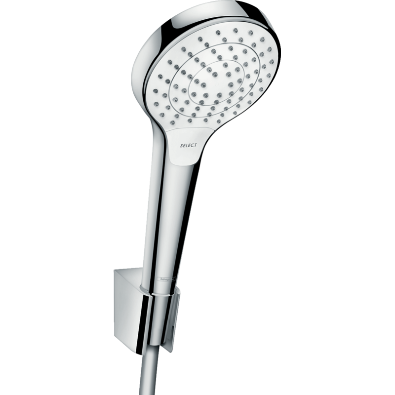 Hansgrohe Croma Select S zestaw prysznicowy punktowy 3jet, biały/chrom - 26421400
