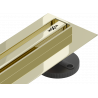 Mexen Flat 360° Slim odpływ liniowy obrotowy 110 cm, złoty - 1541110