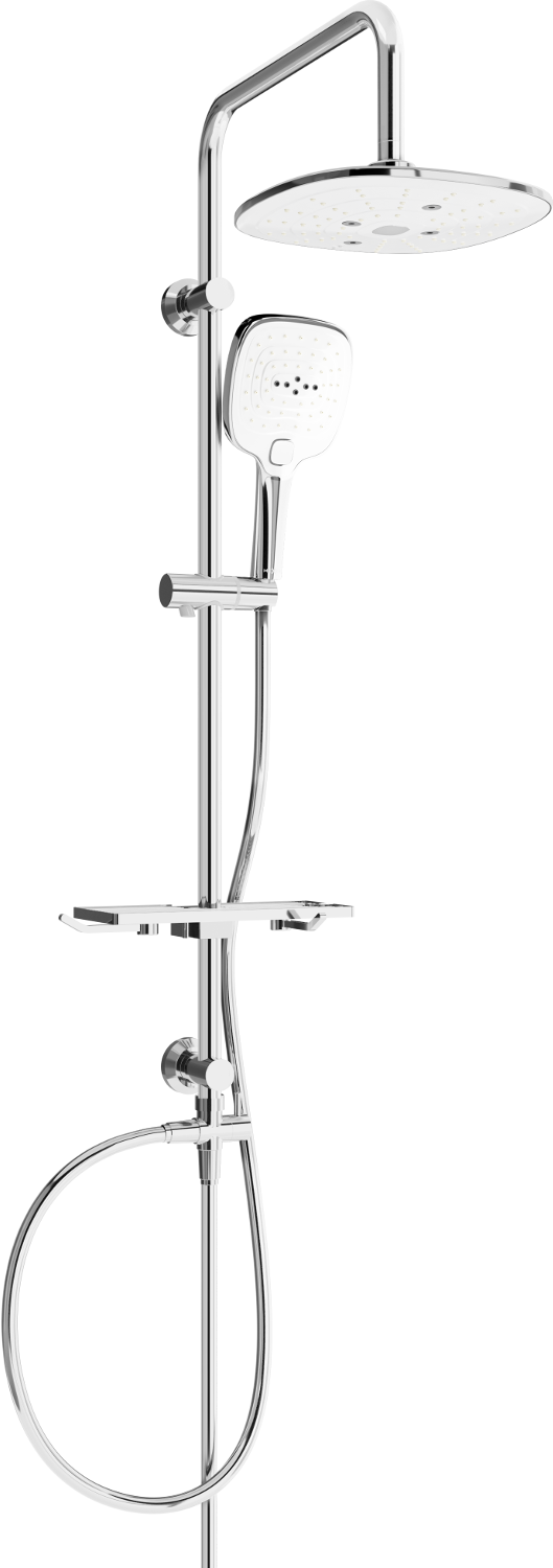 Mexen T17 kolumna prysznicowa, chrom/biała - 798171793-02