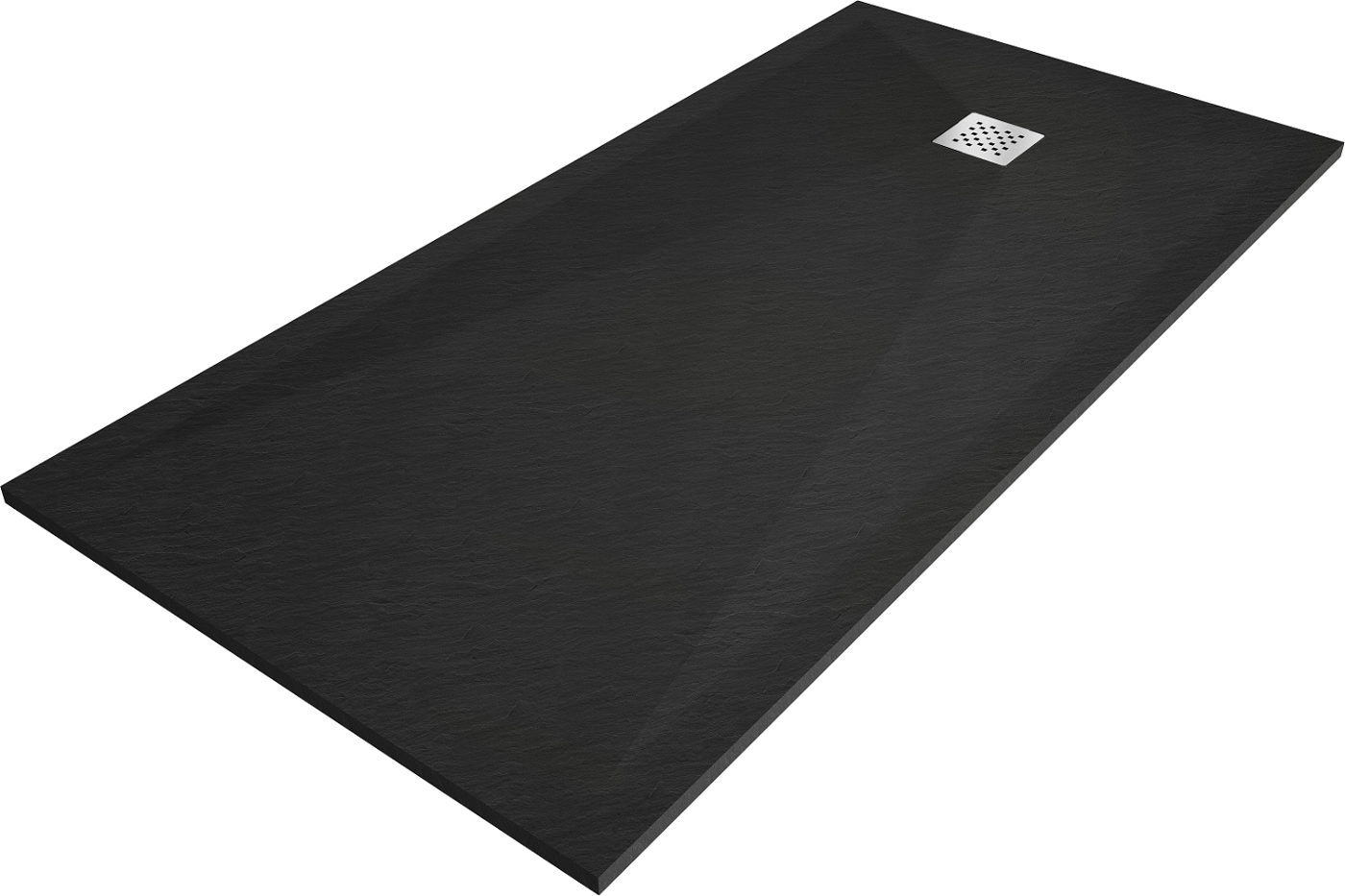 Mexen Stone+ brodzik kompozytowy prostokątny 160 x 100 cm, czarny - 44701016