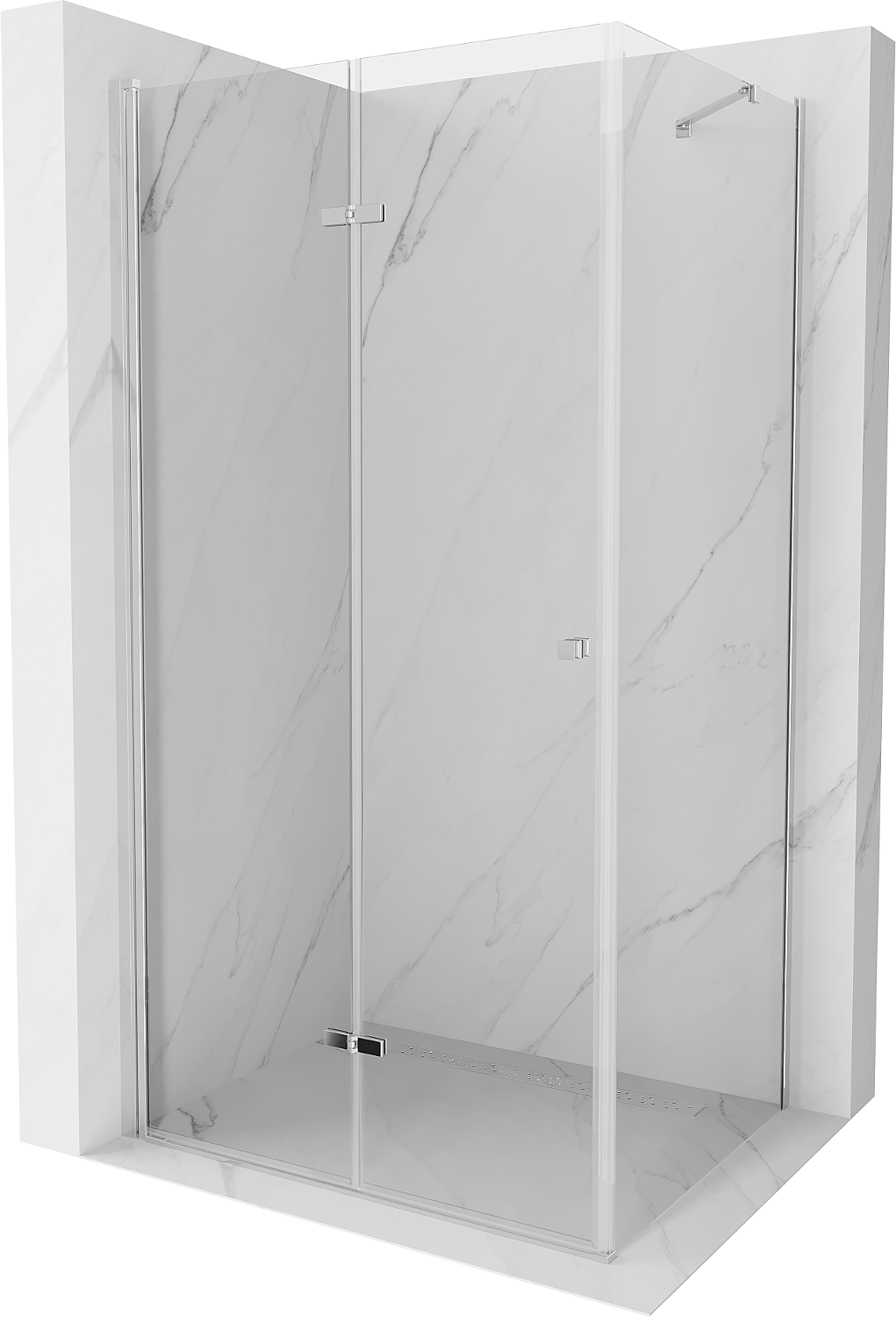 Mexen Lima kabina prysznicowa składana 70 x 90 cm, transparent, chrom - 856-070-090-01-00
