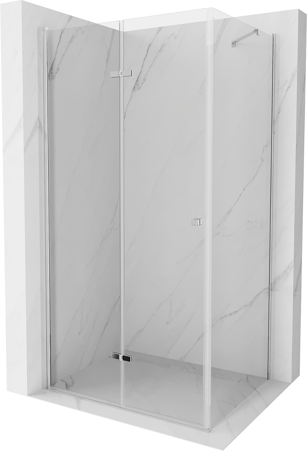 Mexen Lima kabina prysznicowa składana 90 x 80 cm, transparent, chrom - 856-090-080-01-00