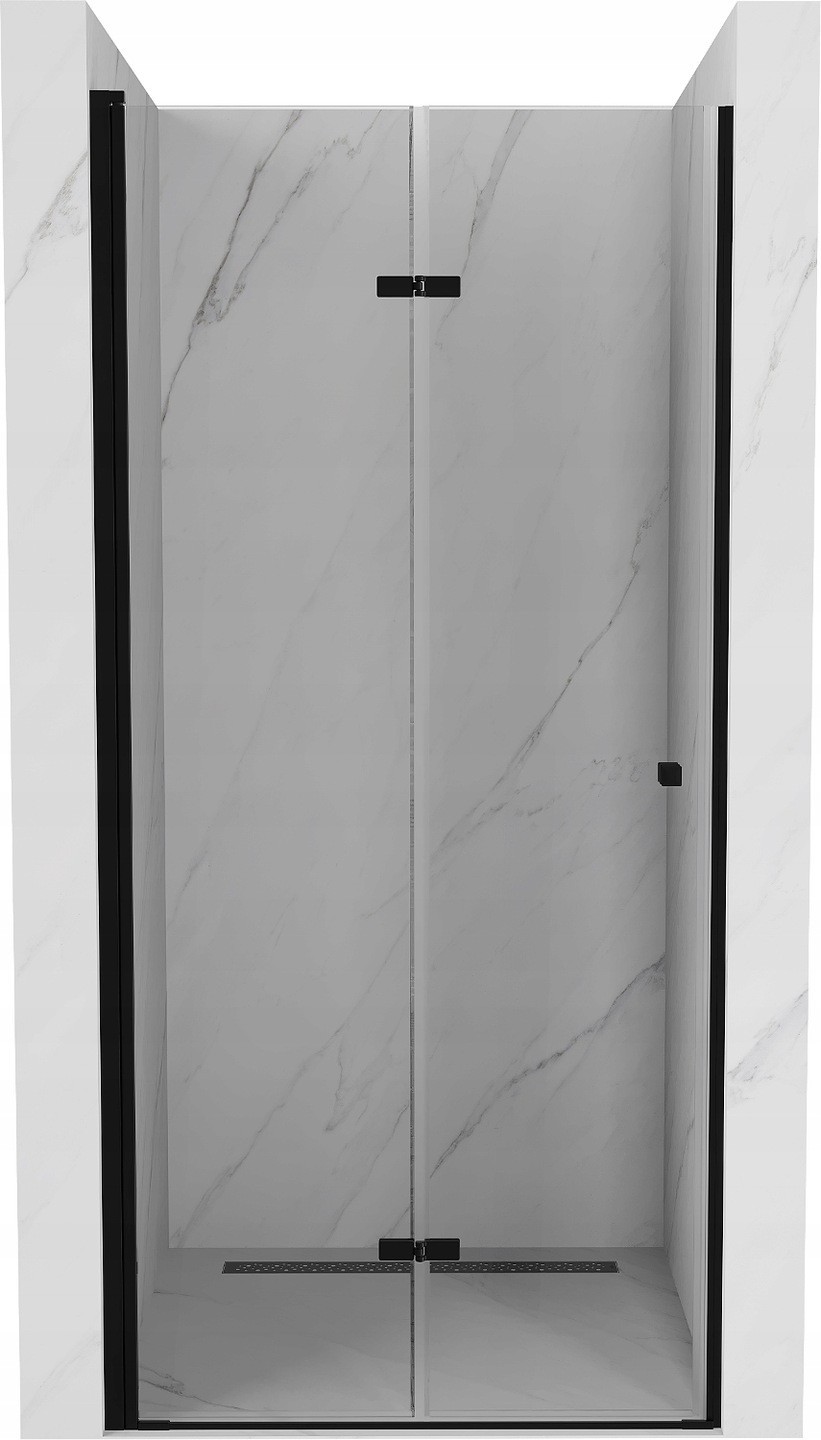 Mexen Lima drzwi prysznicowe składane 120 cm, transparent, czarne - 856-120-000-70-00