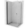 Mexen Pretoria kabina prysznicowa uchylna 70 x 110 cm, transparent, czarna - 852-070-110-70-00
