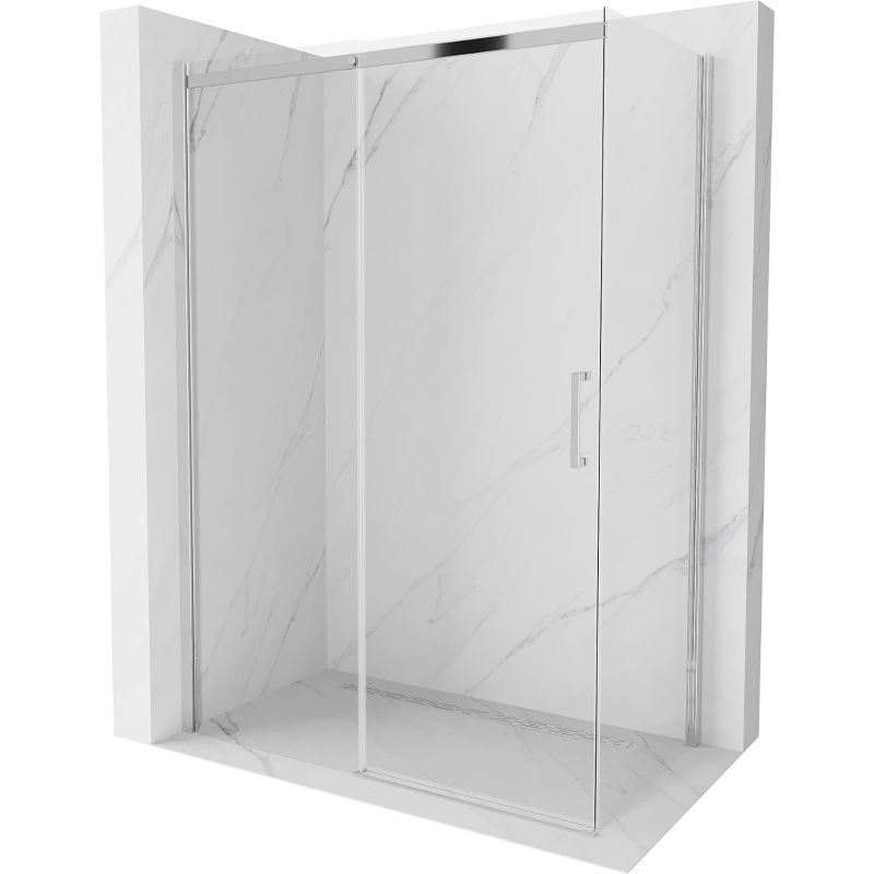 Mexen Omega kabina prysznicowa rozsuwana 140 x 70 cm, transparent, chrom - 825-140-070-01-00