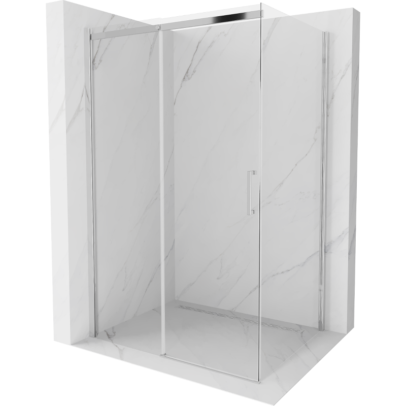 Mexen Omega kabina prysznicowa rozsuwana 140 x 100 cm, transparent, chrom - 825-140-100-01-00