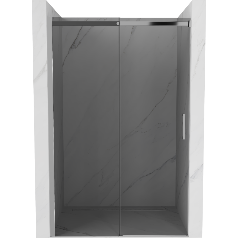 Mexen Omega drzwi prysznicowe rozsuwane 150 cm, grafit, chrom - 825-150-000-01-40