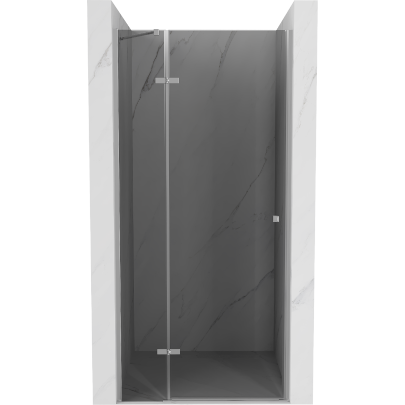 Mexen Roma drzwi prysznicowe uchylne 120 cm, grafit, chrom - 854-120-000-01-40