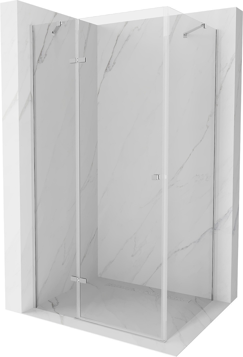 Mexen Roma kabina prysznicowa uchylna 70 x 110 cm, transparent, chrom - 854-070-110-01-00