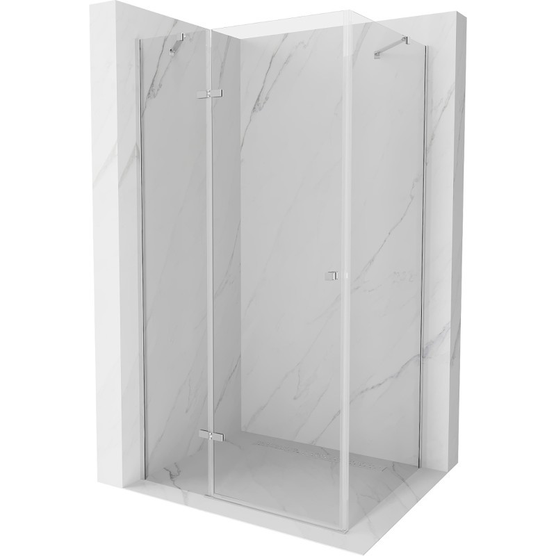 Mexen Roma kabina prysznicowa uchylna 80 x 90 cm, transparent, chrom - 854-080-090-01-00