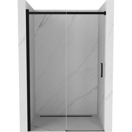 Mexen Omega drzwi prysznicowe rozsuwane 120 cm, transparent, czarne - 825-120-000-70-00