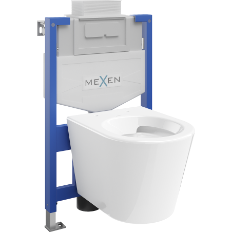 Mexen zestaw podtynkowy WC stelaż Fenix XS-U z miską WC Rico, biały - 6853372XX00