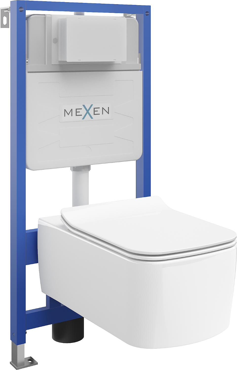 Mexen zestaw podtynkowy WC stelaż Fenix XS-F z miską WC York i deską wolnoopadającą, biały - 68030114000