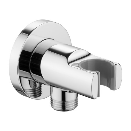 Omnires przyłącze kątowe mosiężne z uchwytem, chrom - 8873CR