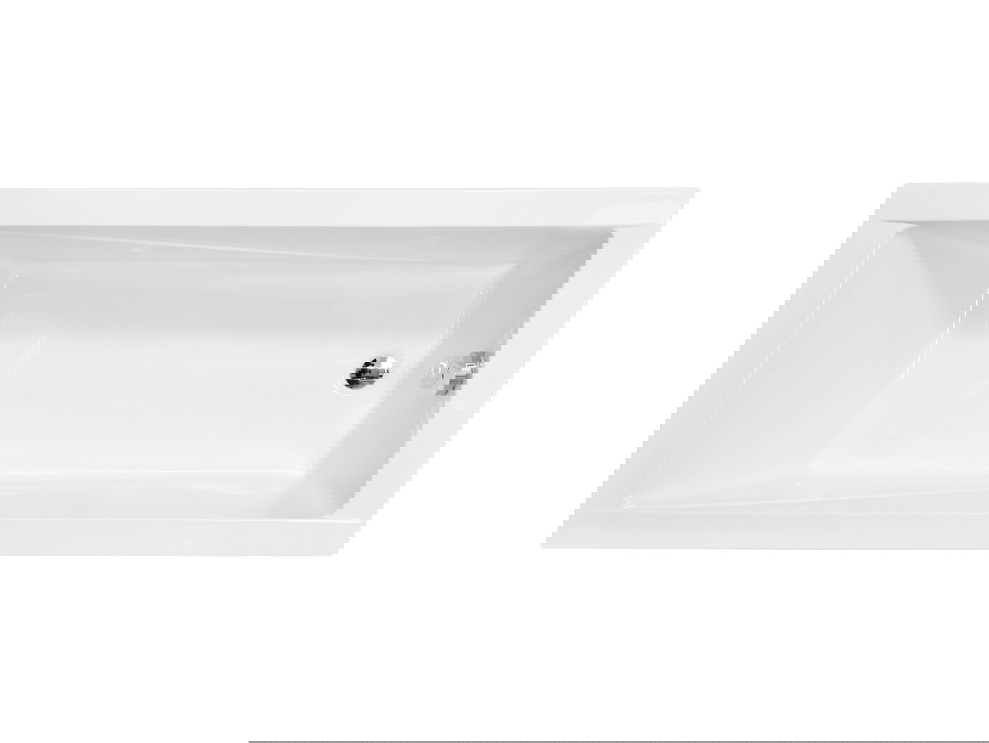 Besco Modern wanna prostokątna 140x70 cm, biała - WAM-140-MO
