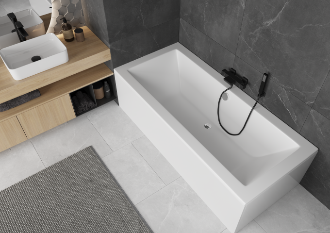 Baterie wannowo-prysznicowe grafit