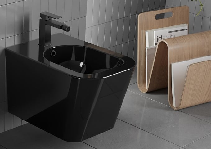 Baterie bidetowe czarne