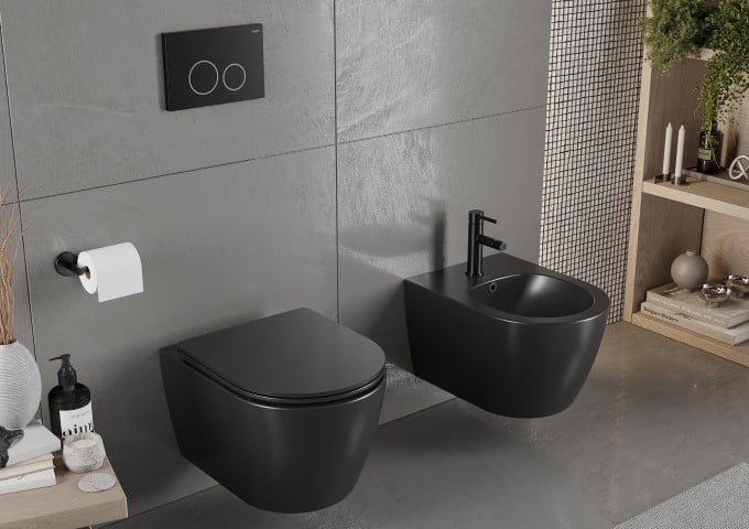 Pojemniki i szczotki do WC złote