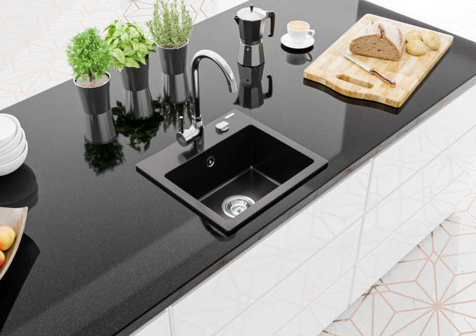 Dozowniki kuchenne czarne