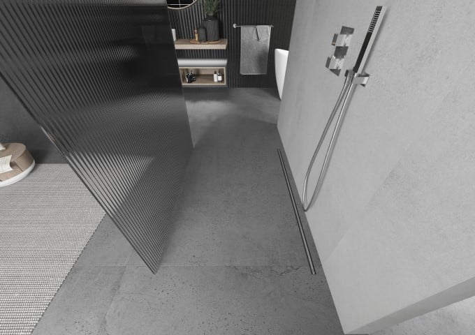 Zestawy prysznicowe punktowe grafitowe