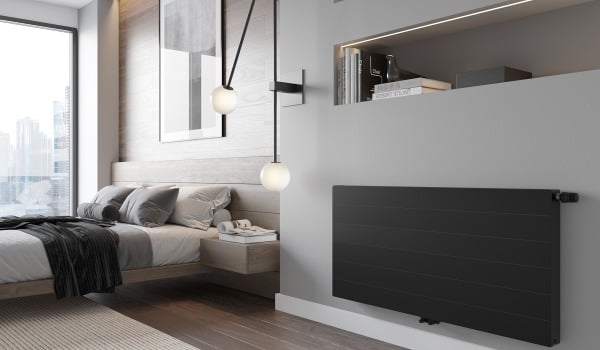 Dekoracyjny grzejnik panelowy z gładkim frontem